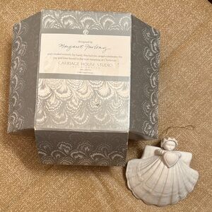 Margaret Furlong “Heart Angel” Seashell ornament 1986 Vintage